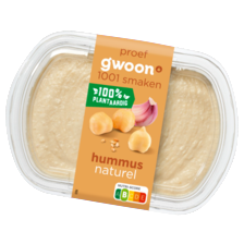 g'woon hummus naturel of pikant